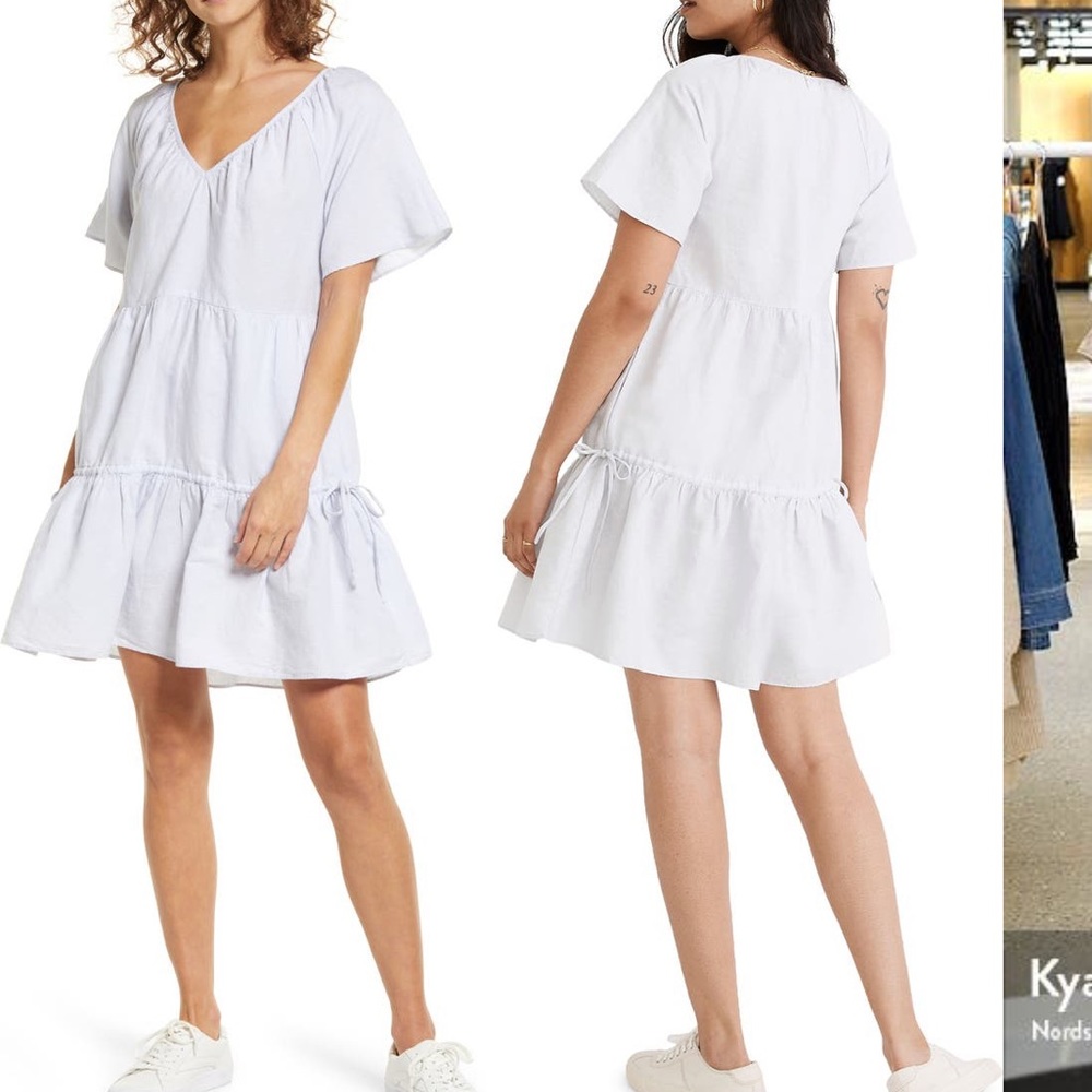 Madewell Linen-Blend Lorelei Mini Dress